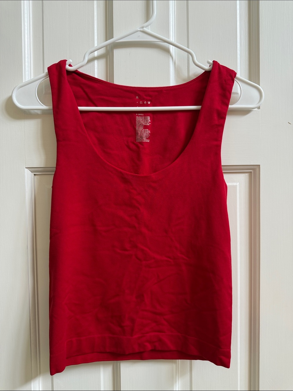 A New Day Bright Red Scoop Neck Tank